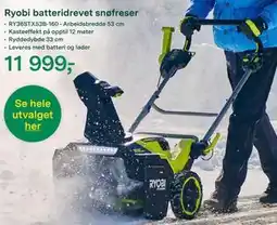 Felleskjøpet Ryobi batteridrevet snøfreser, NOK 11999 tilbud