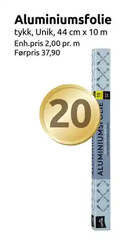 Joker Aluminiumsfolie, NOK 20 tilbud