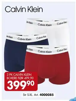 Sparkjøp 3 PK CALVIN KLEIN BOXERE FØR 499,90, NOK 399.9 tilbud