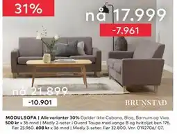 Skeidar Medly 2-seter, NOK 17999 tilbud