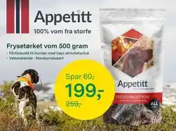 Felleskjøpet Frysetørket vom 500 gram, NOK 199 tilbud