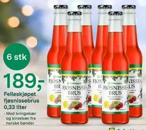 Felleskjøpet Felleskjøpet fjøsnissebrus 0,33 liter, NOK 189 tilbud