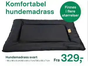 Felleskjøpet Hundemadrass svart tilbud