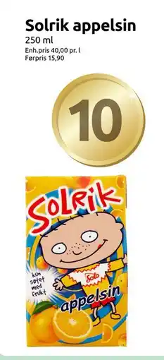 Joker Solrik appelsin, NOK 10 tilbud