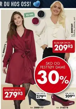 Sparkjøp SKO OG FESTTØY DAME tilbud