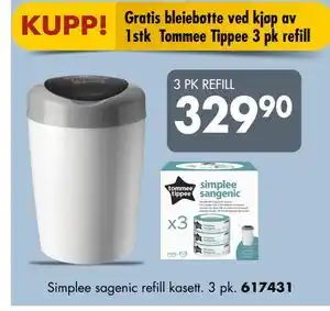 Sparkjøp Simplee sagenic refill kasett, NOK 329.9 tilbud