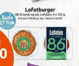 Joker Lofotburger, NOK 79.99 tilbud