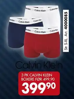 Sparkjøp 3 PK CALVIN KLEIN BOXERE, NOK 399.9 tilbud