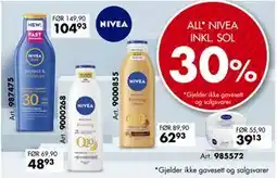 Sparkjøp ALL* NIVEA INKL. SOL tilbud