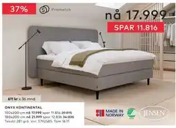 Skeidar ONYX KONTINENTAL tilbud