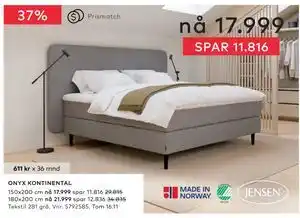 Skeidar ONYX KONTINENTAL tilbud