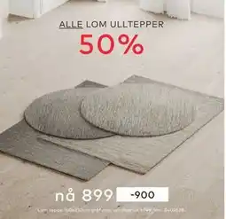 Skeidar Lom teppe, NOK 899 tilbud
