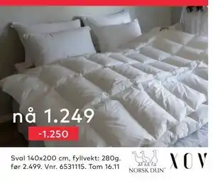 Skeidar Sval 140x200 cm, NOK 1249 tilbud