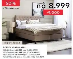 Skeidar BERGEN KONTINENTAL tilbud