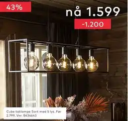 Skeidar Cube taklampe, NOK 1599 tilbud