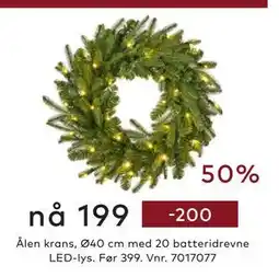 Skeidar Ålen krans, NOK 199 tilbud