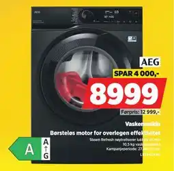 POWER Vaskemaskin, NOK 8999 tilbud