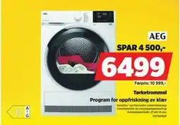 POWER Tørketrommel, NOK 6499 tilbud
