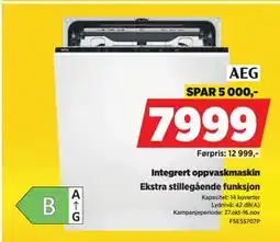 POWER Integrert oppvaskmaskin, NOK 7999 tilbud