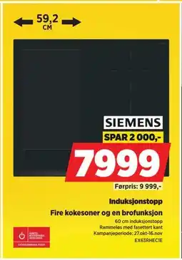 POWER Induksjonstopp, NOK 7999 tilbud