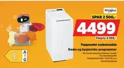 POWER Toppmatet vaskemaskin, NOK 4499 tilbud