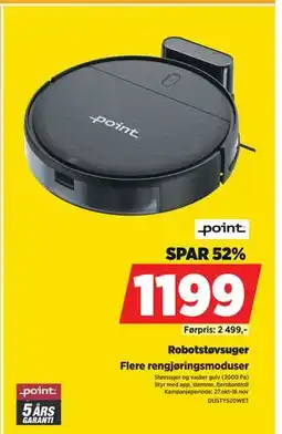 POWER Robotstøvsuger, NOK 1199 tilbud