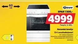 POWER Keramisk komfyr, NOK 4999 tilbud