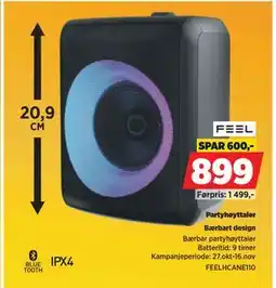 POWER Partyhøyttaler, NOK 899 tilbud