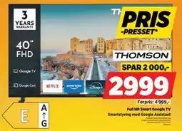 POWER Full HD Smart Google TV, NOK 2999 tilbud