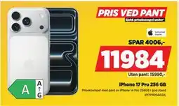 POWER iPhone 17 Pro 256 GB, NOK 11984 tilbud