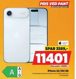 POWER iPhone Air 256 GB, NOK 11401 tilbud