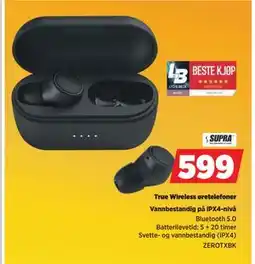 POWER True Wireless øretelefoner, NOK 599 tilbud