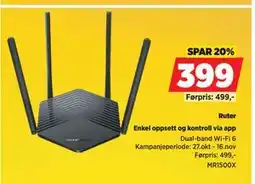 POWER Ruter, NOK 399 tilbud