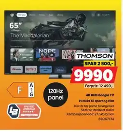 POWER 4K UHD Google TV, NOK 9990 tilbud