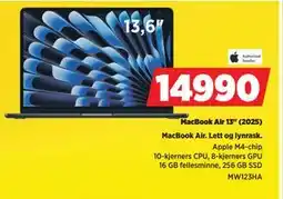 POWER MacBook Air 13 (2025), NOK 14990 tilbud