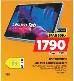 POWER 10,1 nettbrett, NOK 1790 tilbud