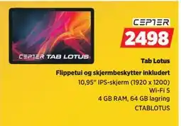 POWER Tab Lotus, NOK 2498 tilbud
