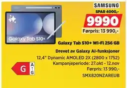 POWER Galaxy Tab S10+ Wi-Fi 256 GB, NOK 9990 tilbud
