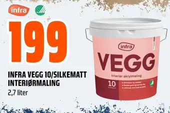 Coop Obs Infra vegg 10/silkematt interiørmaling tilbud