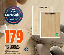 Coop Obs Pergo trondheim 1-stav laminatgulv tilbud