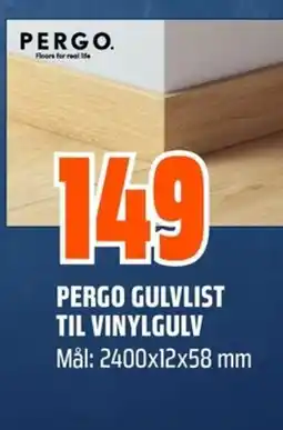 Coop Obs Pergo gulvlist til vinylgulv tilbud