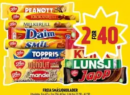 Coop Prix Freia småsjokolader tilbud