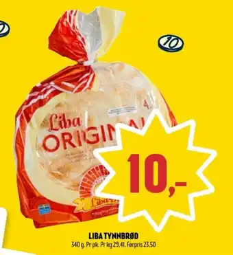 Coop Prix Liba tynnbrød tilbud