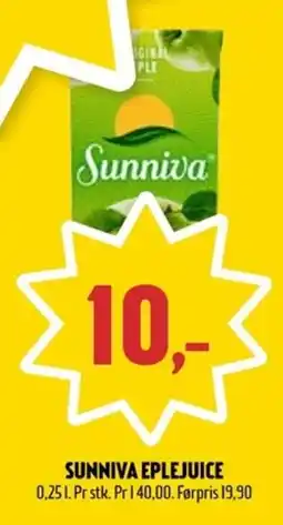 Coop Prix Sunniva eplejuice tilbud
