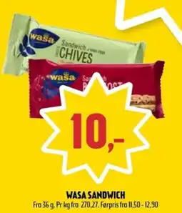 Coop Prix Wasa sandwich tilbud