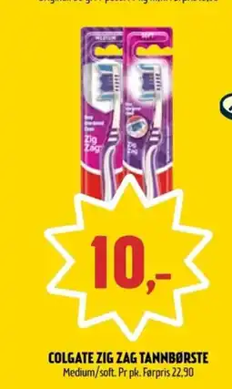 Coop Prix Colgate zig zag tannbørste tilbud