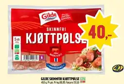 Coop Prix Gilde skinnfri kjøttpølse tilbud