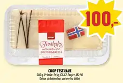 Coop Prix Coop festkake tilbud