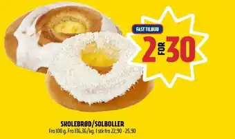 Coop Prix Skolebrød/solboller tilbud