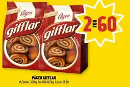 Coop Prix Pågen gifflar tilbud